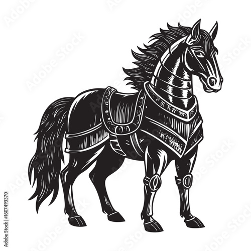 Battlefield horse