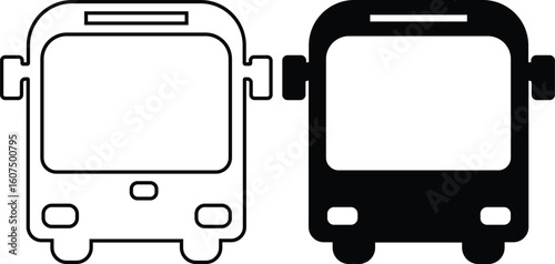 Bus symbol bus stop sign symbol vector icon, Bus icon vector. bus sign and symbol, Vector Illustration !