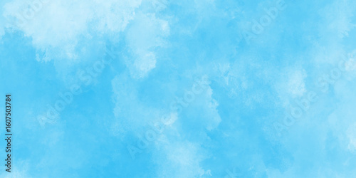 Light blue grunge powder texture art creative and painted design watercolor abstract background for design, natural sky-blue beautiful vintage grunge texture artistic watercolor splash background.