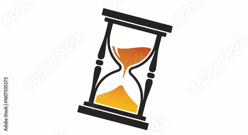 Hourglass symbol for remembrance, memory, and the passage of time. Reflective icon for historical events, reflection, and solemn moments.
