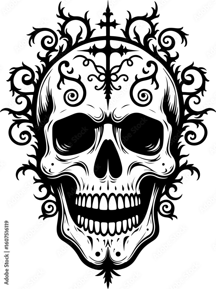 Fototapeta premium dragon tattoo skull tattoo, rose tattoo, art vector