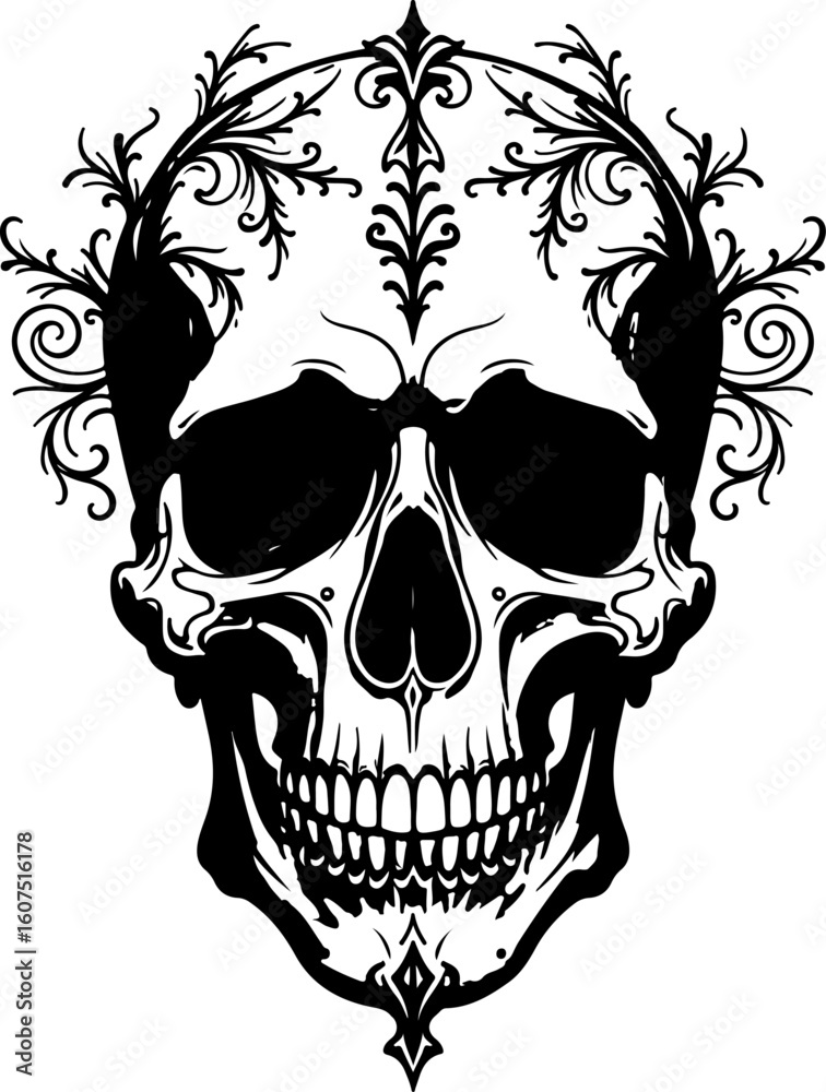 Fototapeta premium dragon tattoo skull tattoo, rose tattoo, art vector