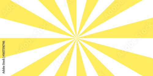 Vintage beam sunburst texture and Classic vintage sun rays pattern. Gradient white and yellow vintage illustration vector sunshine texture. Funky ray elements with Classic vintage rays design.