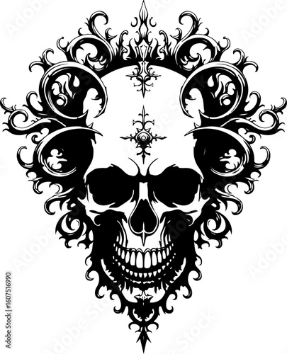 dragon tattoo skull tattoo, rose tattoo,  art vector