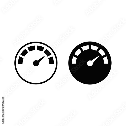 speedometer isolated on white