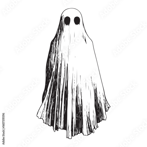 A cloaked figure stands silently in mystery and silhouette.