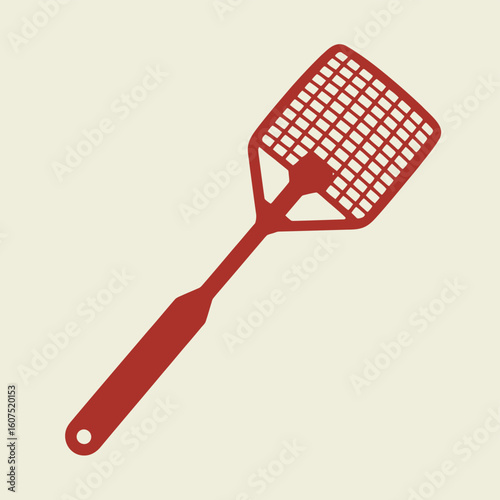 Red fly swatter tool for pest control