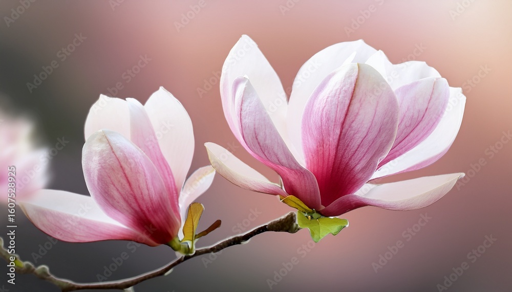 Fototapeta premium classic magnolia blossom soft petals isolated elegance showcasing delicate beauty and timeless grace in nature s design