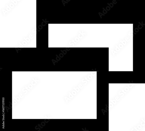 Black and white abstract icon illustration in simple design. simple diseño en negro. Illustrations creative.