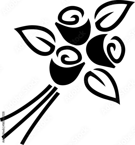 Black and white abstract icon illustration in simple design. simple diseño en negro. Illustrations creative.