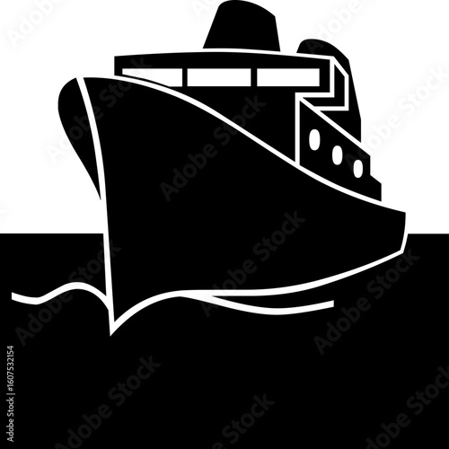 Black and white abstract icon illustration in simple design. simple diseño en negro. Illustrations creative.
