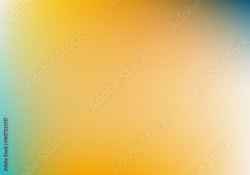 sunny gradient background with soft warm colors. abstract blend of orange yellow turquoise and beige. concept of wellness graphics and summer themed design