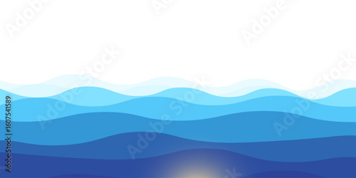water wavy splash shape, sea waves, landscape water ripple for background, water surface, ocean graphic pattern. illustration eps 10.
