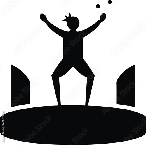 man jumping in the air