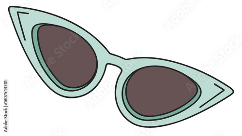 Stylish Cat Eye Sunglasses in Mint Green a Summer Fashion Accessory for Sun Protection and Trendsetting Looks