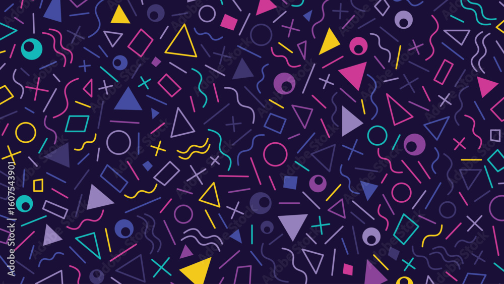 Obraz premium Beautiful Colorful Background with Different Shapes