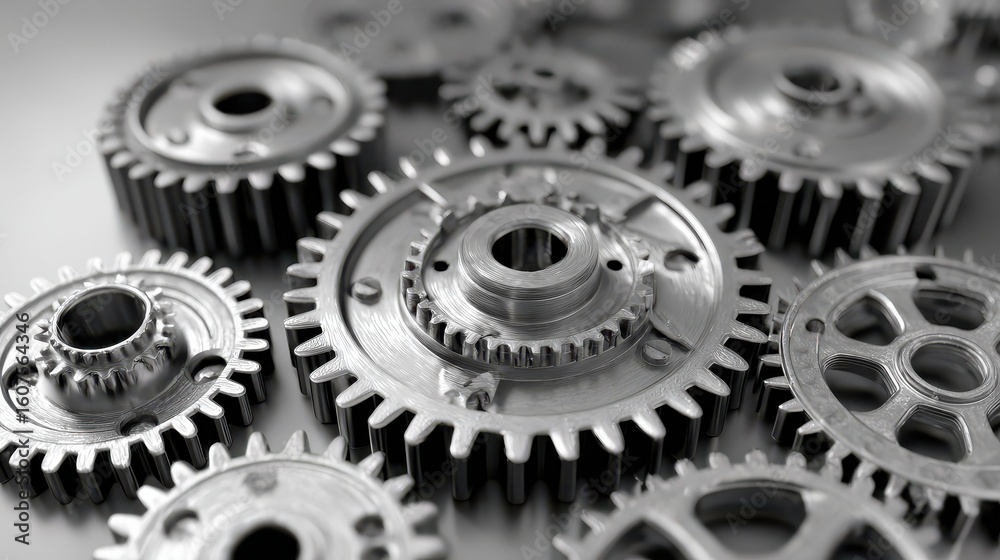 Training and Development on the Mechanism of Metal Gears., no logos, no brands Training and Development on the Mechanism of Metal Gears., no logos, no brands