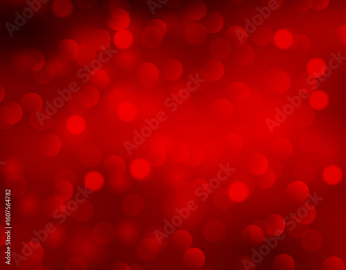 Christmas abstract red background with bokeh light