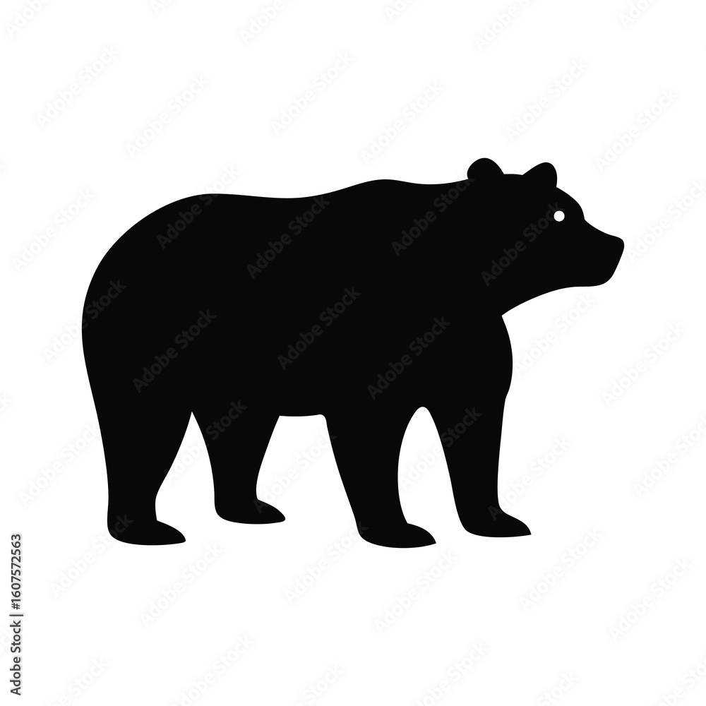 Fototapeta premium silhouette of bear