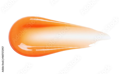 Obraz na plátně Bright orange gel serum swatch for skincare