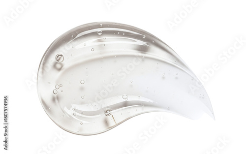 Transparent gel texture with air bubbles