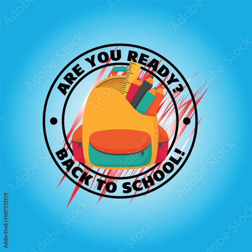 back to school design vector