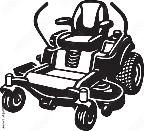 Zero Turn Mower: Efficient and Powerful Machine for Manicuring Lawns with Speed and Precision for a Perfect Cut.
