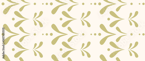 Vector seamless background. Minimalistic abstract vintage pattern. Modern monochrome ornament on light background. Perfect for textile design, screensavers, covers, cards, invitations and posters.