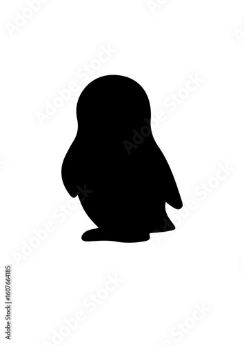 Silhouette of a Penguin