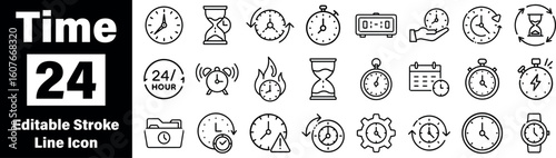 Modern digital clock face graphic with timekeeping elements representing schedules and punctuality isolated on transparent background