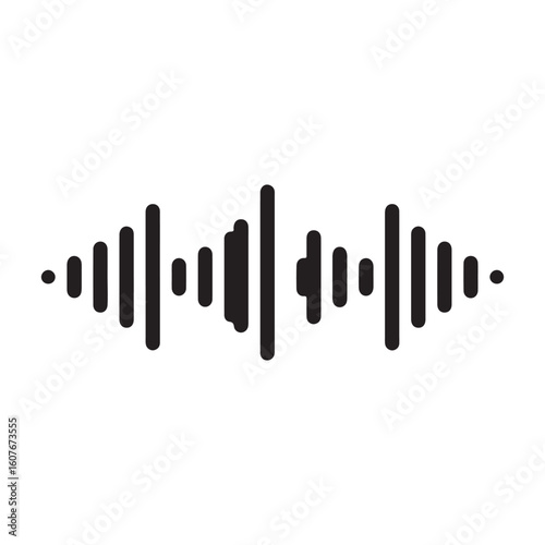 Sound Wave Representation An Abstract Audio Visualization with Fluctuating Amplitudes and Rhythmic Patterns Depicting Frequency and Volume