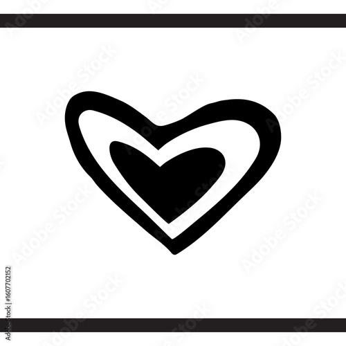 Heart icon vector. Love sign symbol vector. Heart vector icon illustration isolated on white background