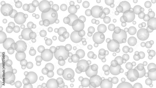Seamless pattern with grey drops. Grey water background. Magic water drops wallpaper.