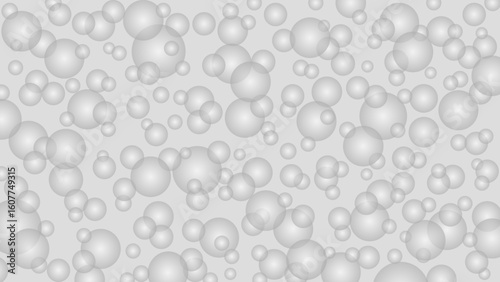 Seamless pattern with grey drops. Grey water background. Magic water drops wallpaper.