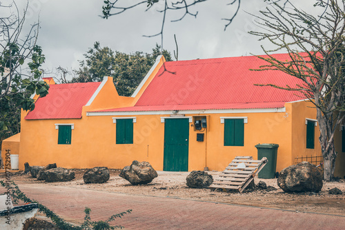 old abandoned house near the coast in the Caribbean