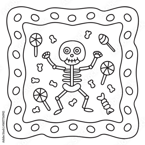 Halloween Bold and Easy Coloring Pages for Adults – Fun, Simple, and Spooky Designs for Relaxation and Creativity