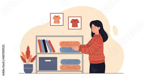 Organizing Clothes At Home For Storage With Care And Neatness