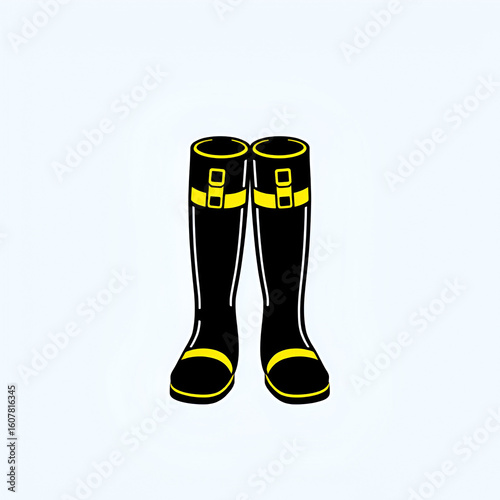 Diving Boots vector icon. Can be used for Vacation and Tourism iconset.