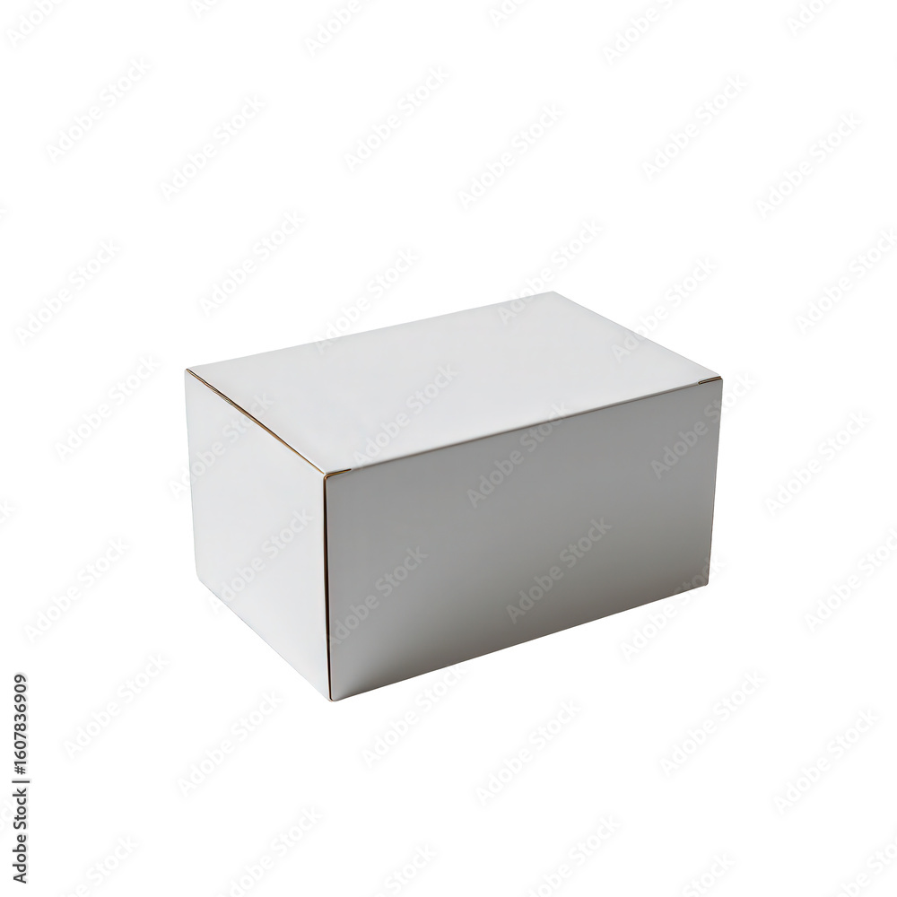 Fototapeta premium Empty White Box for Gift Packaging or Product Display on Surface