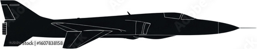 Tomahawk Missile Silhouette Vector – Bold Black Military Icon with Classic Profile

