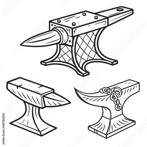 Creative Anvil Vector Illustration | Clean and Industrial Design for Blacksmithing, Metal Forging, and Workshop Tool 