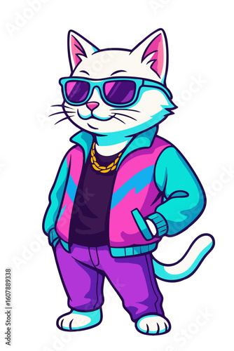 80s miami cat