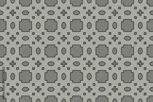 Seamless Template Tile Textile Art Interior Decoration Visual Endless Design Texture Luxury Digital Symmetric Perspective Cloth Fabric Wallpaper Geometric Graphic Fashion Background Shape Pattern.