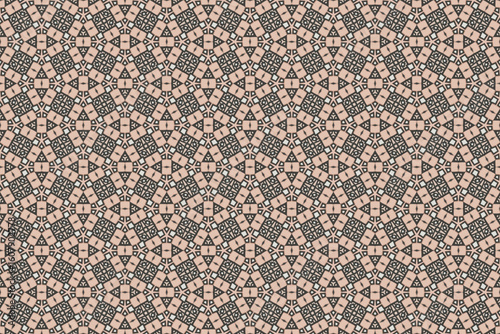 Seamless Fashion Digital Textile Art Cloth Template Tile Decoration Design Shape Luxury Interior Geometric Fabric Texture Wallpaper Endless Visual Background Perspective Graphic Symmetric Pattern.