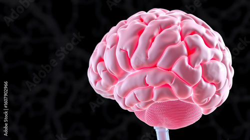 3d rendering medical illustration of brainstem