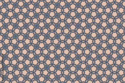 Seamless Fashion Digital Textile Art Cloth Template Tile Decoration Design Shape Luxury Interior Geometric Fabric Texture Wallpaper Endless Visual Background Perspective Graphic Symmetric Pattern.