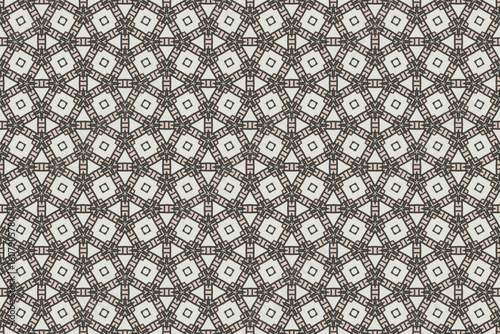 Seamless Fashion Digital Textile Art Cloth Template Tile Decoration Design Shape Luxury Interior Geometric Fabric Texture Wallpaper Endless Visual Background Perspective Graphic Symmetric Pattern.