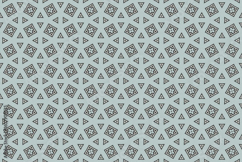 Seamless Fashion Digital Textile Art Cloth Template Tile Decoration Design Shape Luxury Interior Geometric Fabric Texture Wallpaper Endless Visual Background Perspective Graphic Symmetric Pattern.