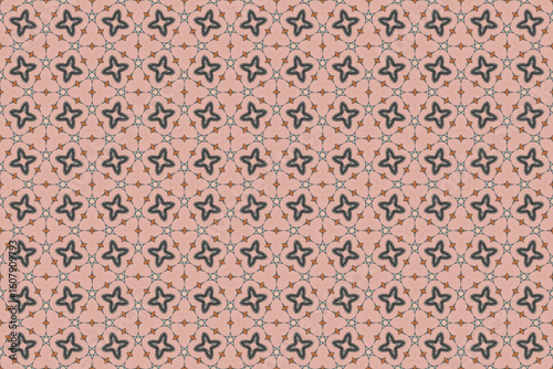 Seamless Fashion Digital Textile Art Cloth Template Tile Decoration Design Shape Luxury Interior Geometric Fabric Texture Wallpaper Endless Visual Background Perspective Graphic Symmetric Pattern.