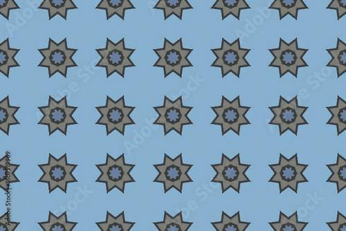 Seamless Fashion Digital Textile Art Cloth Template Tile Decoration Design Shape Luxury Interior Geometric Fabric Texture Wallpaper Endless Visual Background Perspective Graphic Symmetric Pattern.
